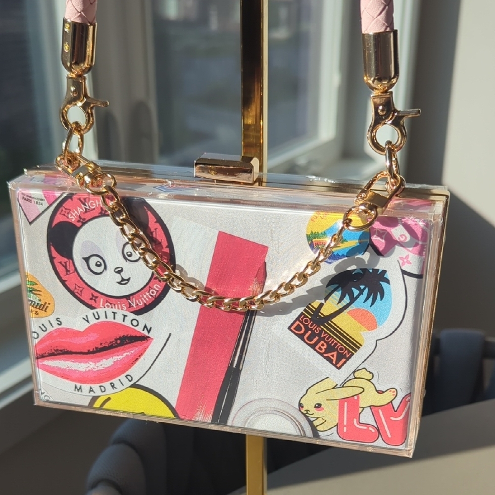 LV Print Media Campaign NOVELTY Box Clutch